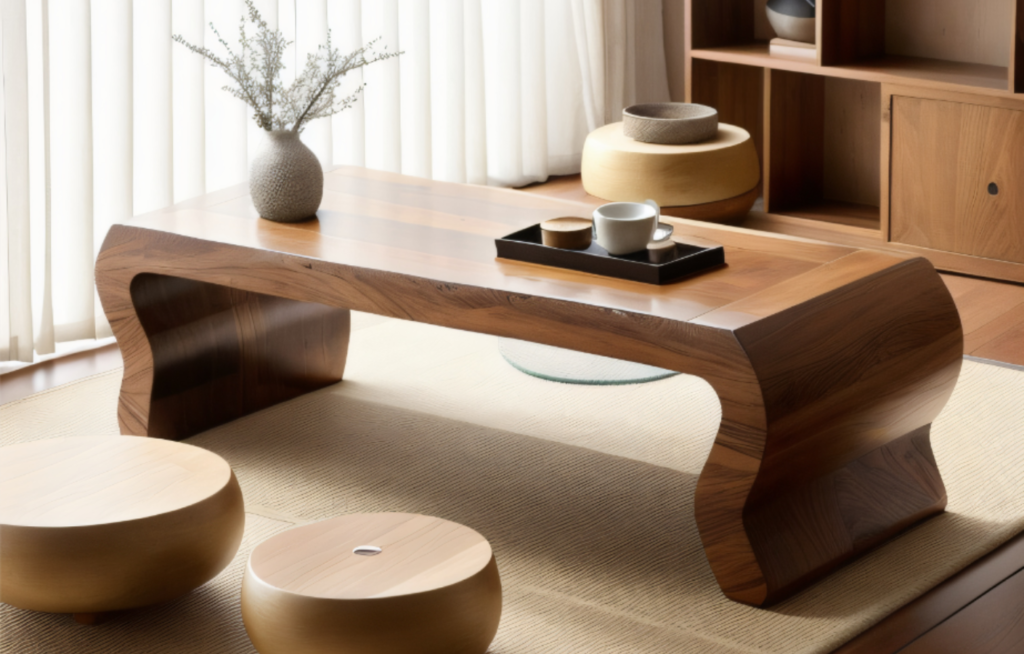 The Beauty of tatami Japanese Solid Wood Coffee Table: Timeless Elegance in Solid Wood